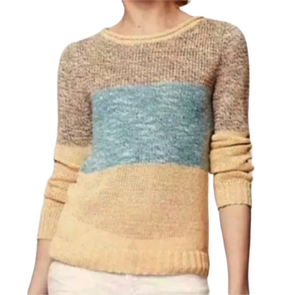 Anthropologie Giuliani Leila Color Block Sweater XS